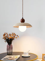 Soluna Travertine Pendant Light – Handcrafted Natural Stone Hanging Lamp