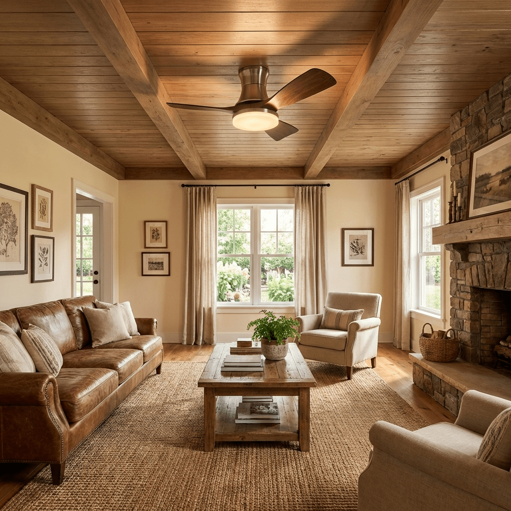 Solvane Modern Ceiling Fan Light with LED and Remote