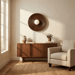 Solvara Ripple Wood Wall Sconce – Modern Sculptural Lighting