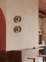 Solvara Ripple Wood Wall Sconce – Modern Sculptural Lighting