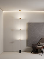 Soreluna LED Linear Pendant Light with Marble Counterweight