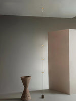 Soreluna LED Linear Pendant Light with Marble Counterweight