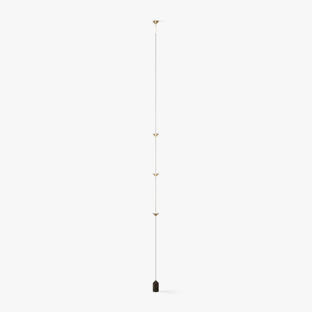 Soreluna LED Linear Pendant Light with Marble Counterweight