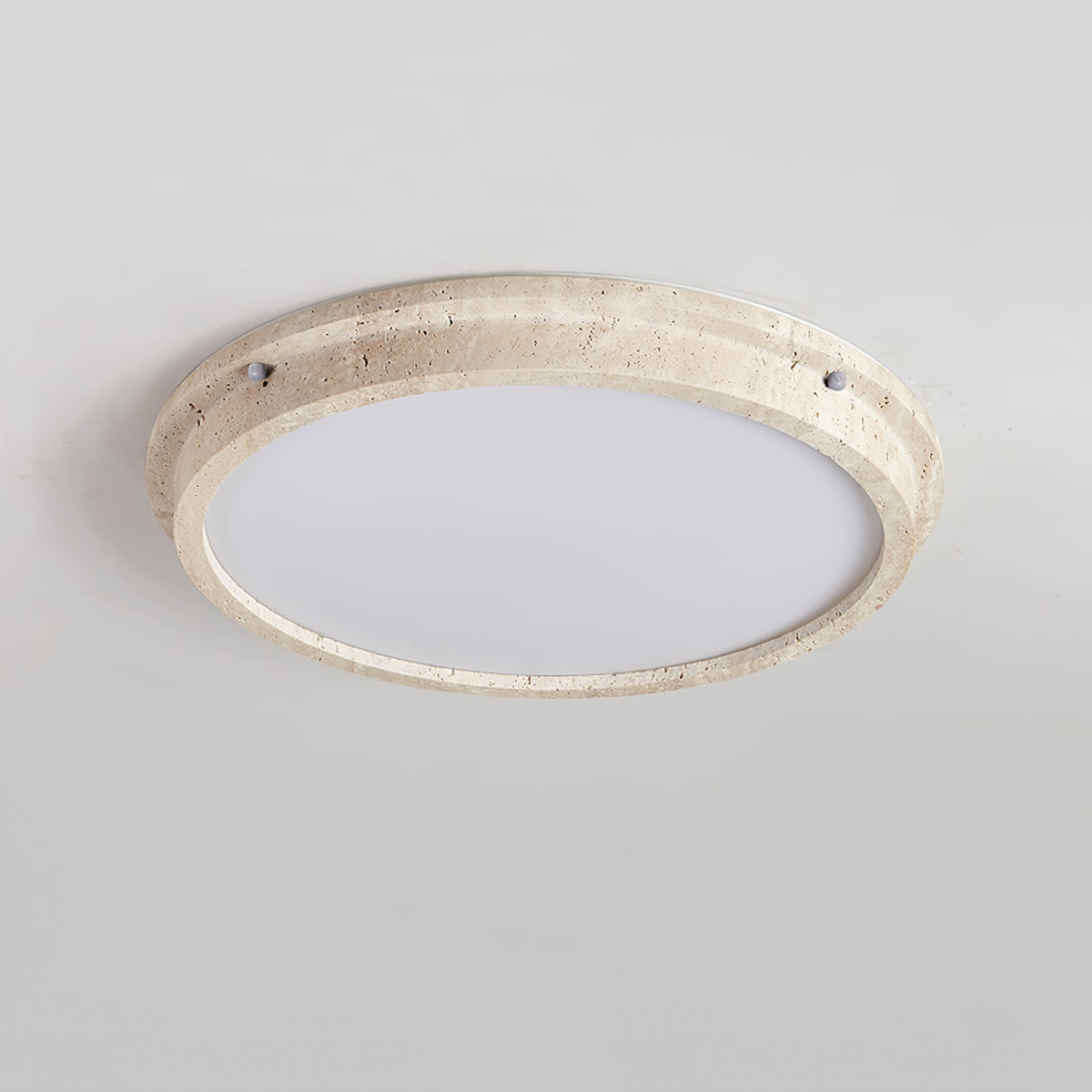 Soren Travertine Ceiling Light – Modern Flush Mount LED Lamp