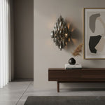 Sorrento Wall Sconce in Brass with Multicolored Glass Shades