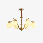 Spherical Brass Chandelier