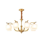Spherical Brass Chandelier
