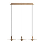 Spindle Disc Wood Pendant Light – Modern Minimalist Ceiling Lamp