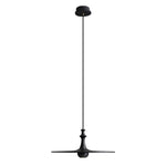 Spindle Disc Wood Pendant Light – Modern Minimalist Ceiling Lamp