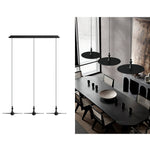 Spindle Disc Wood Pendant Light – Modern Minimalist Ceiling Lamp