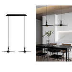 Spindle Disc Wood Pendant Light – Modern Minimalist Ceiling Lamp