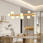 Spiral Glass Ball Chandelier