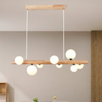 Spiral Glass Ball Chandelier