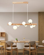 Spiral Glass Ball Chandelier