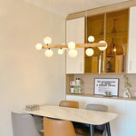 Spiral Glass Ball Chandelier