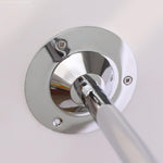 Sputnik Wall-Mounted Coat Rack in Chrome and Iron