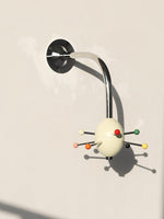 Sputnik Wall-Mounted Coat Rack in Chrome and Iron