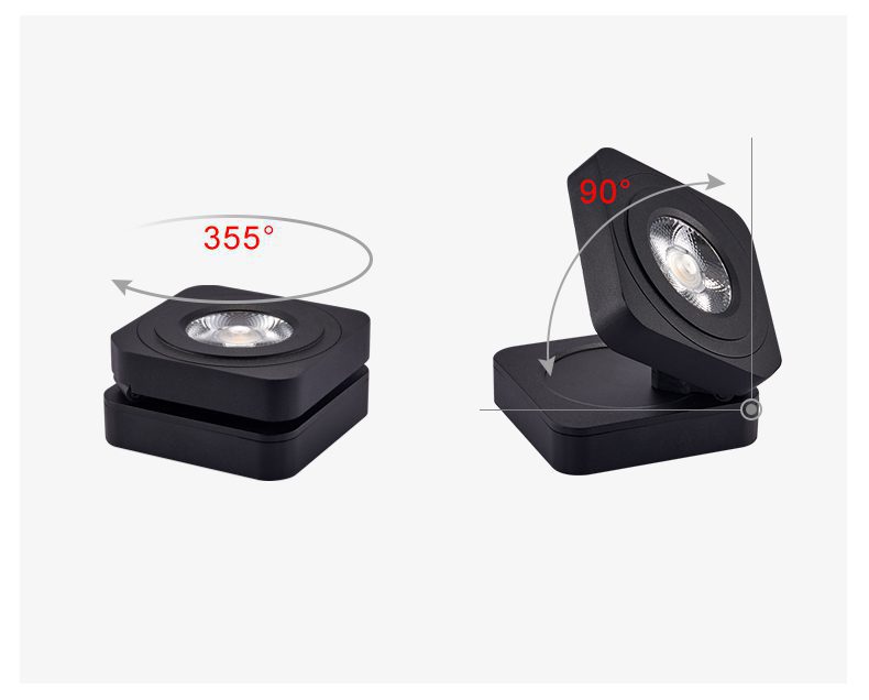 Square Rotating LED Downlight