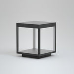Solar Square Frame Post Light – Modern Waterproof LED Garden Lamp