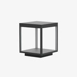 Solar Square Frame Post Light – Modern Waterproof LED Garden Lamp