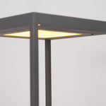 Solar Square Frame Post Light – Modern Waterproof LED Garden Lamp