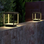 Solar Square Frame Post Light – Modern Waterproof LED Garden Lamp