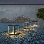 Solar Square Frame Post Light – Modern Waterproof LED Garden Lamp