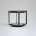 Solar Square Frame Post Light – Modern Waterproof LED Garden Lamp