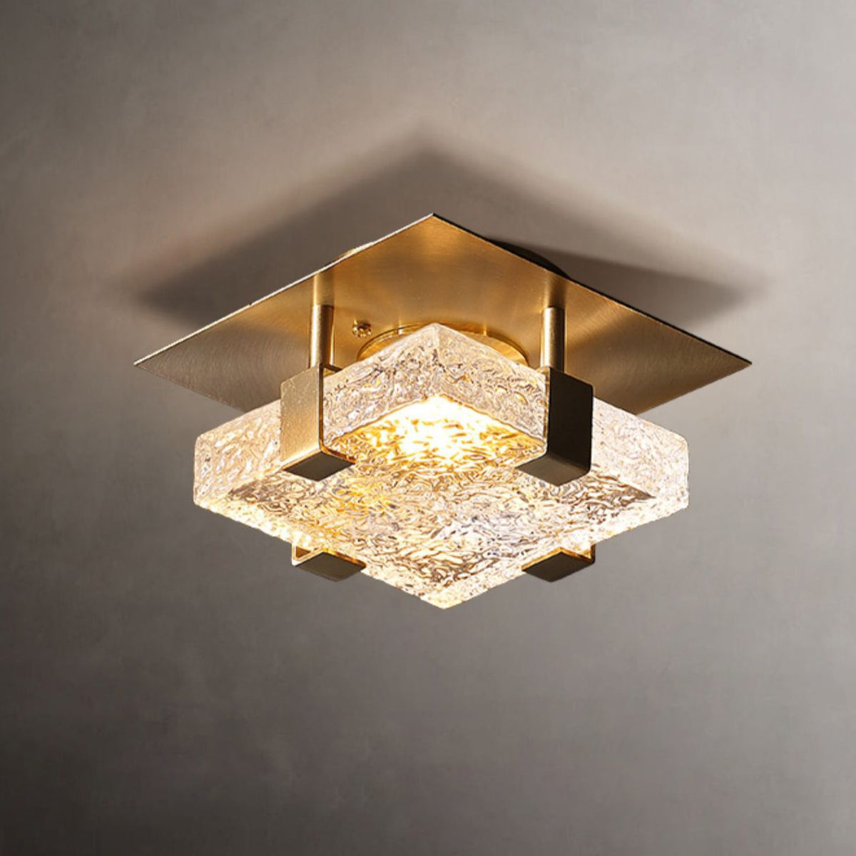 Square Ice Cube Ceiling Lamp