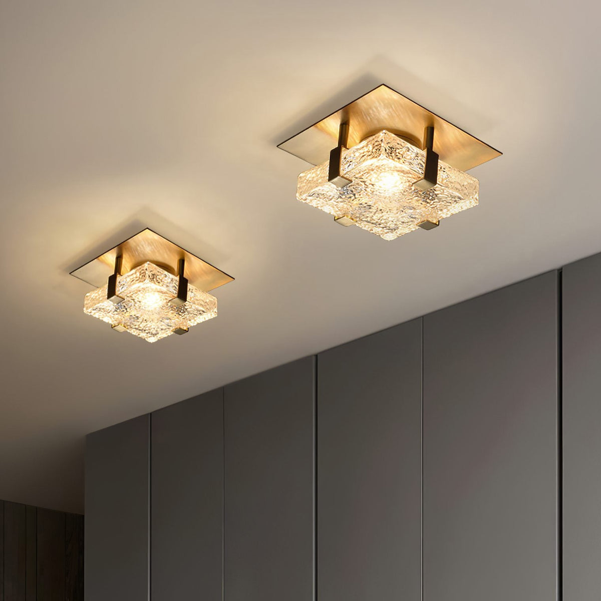 Square Ice Cube Ceiling Lamp