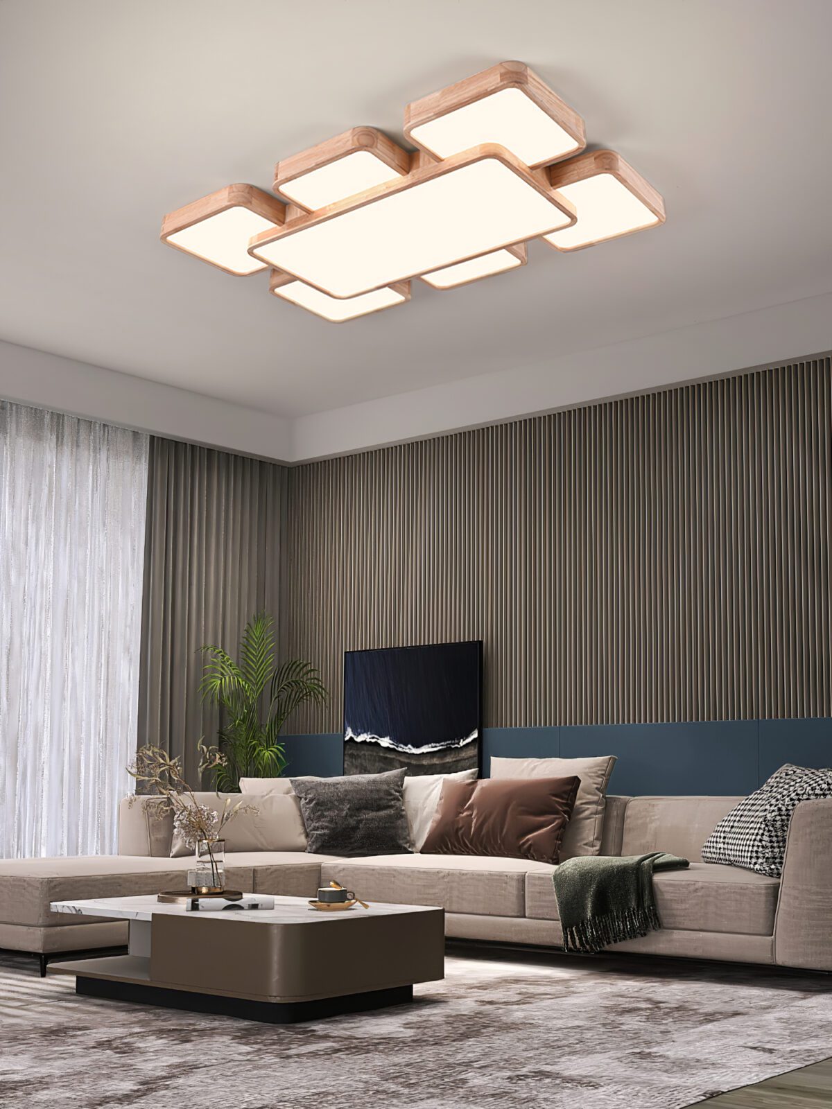 Square Splicing Ceiling Lamp