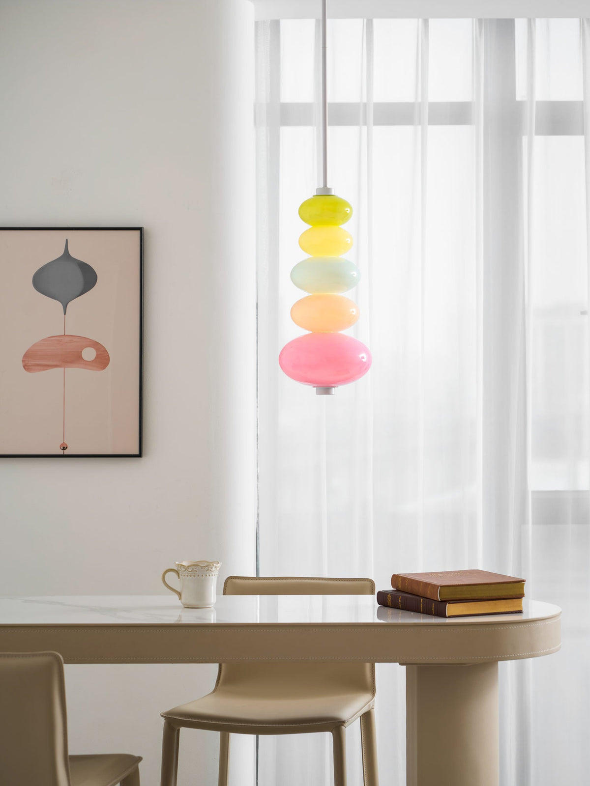 Stack Candy Pendant Light – Modern Glass Sphere Chandelier for Dining & Living Areas