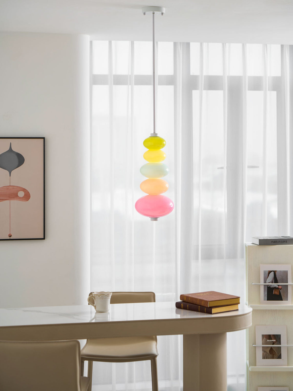 Stack Candy Pendant Light – Modern Glass Sphere Chandelier for Dining & Living Areas