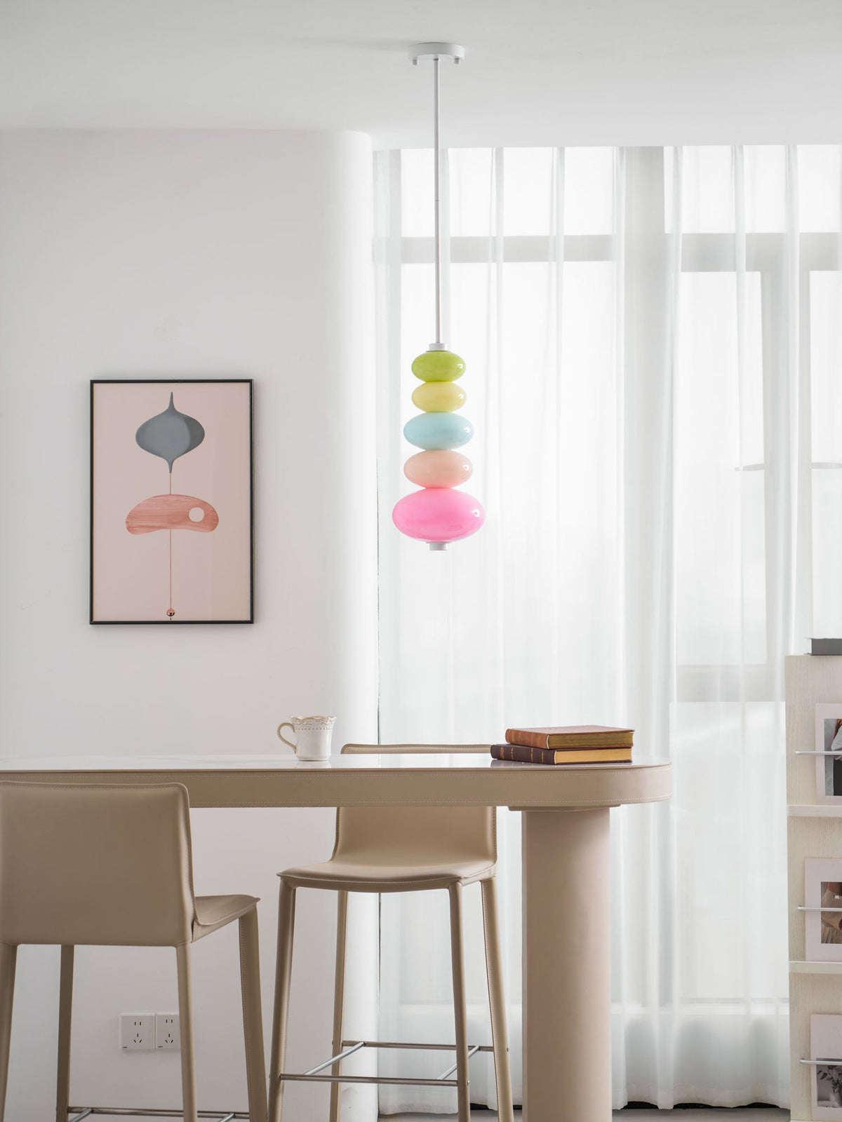 Stack Candy Pendant Light – Modern Glass Sphere Chandelier for Dining & Living Areas
