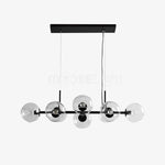 Staggered Glass Chandelier