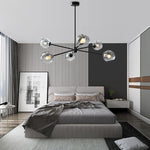 Staggered Glass 6 Light Chandelier