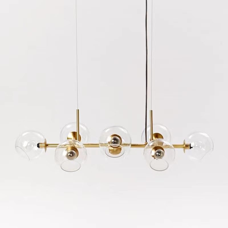 Staggered Glass Chandelier