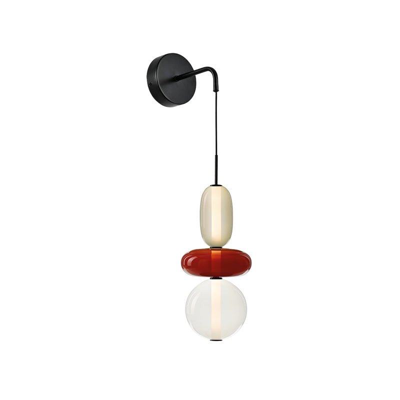 Candied Glass Wall Sconce – Hand-Blown Art Glass LED Wall Light
