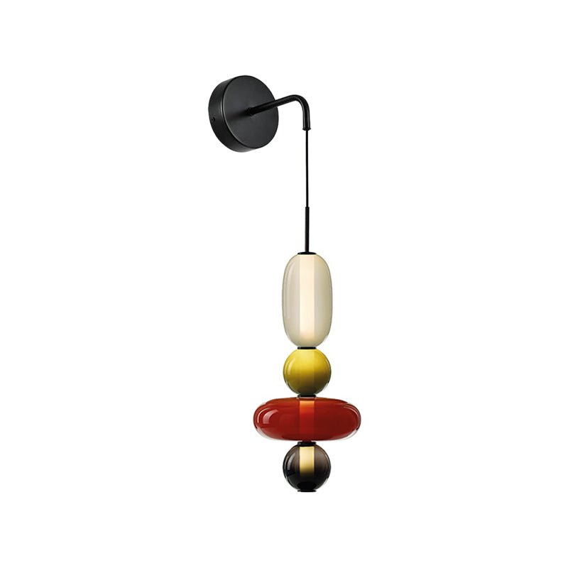 Candied Glass Wall Sconce – Hand-Blown Art Glass LED Wall Light