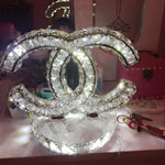 Stainless steel Crystal Table Lamp