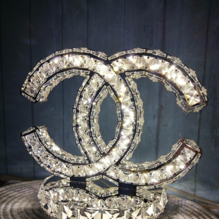 Stainless steel Crystal Table Lamp