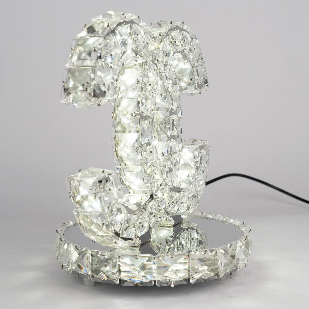 Stainless steel Crystal Table Lamp