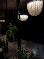 Stalizi Crystal Chandelier – Modern Cascading Waterfall Light for Dining Room and Living Room
