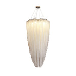 Stalizi Crystal Chandelier – Modern Cascading Waterfall Light for Dining Room and Living Room