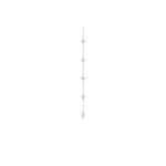 Starfall Staircase Chandelier – Modern Crystal Pendant Light for Contemporary Interiors