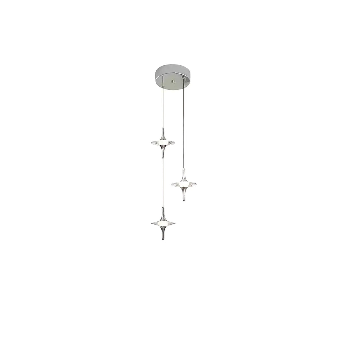 Starfall Staircase Chandelier – Modern Crystal Pendant Light for Contemporary Interiors