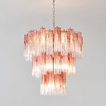 Rose Glass Tube Chandelier – Modern Designer Pendant Light