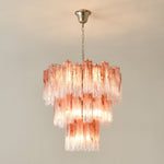 Rose Glass Tube Chandelier – Modern Designer Pendant Light