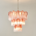 Rose Glass Tube Chandelier – Modern Designer Pendant Light