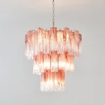 Rose Glass Tube Chandelier – Modern Designer Pendant Light